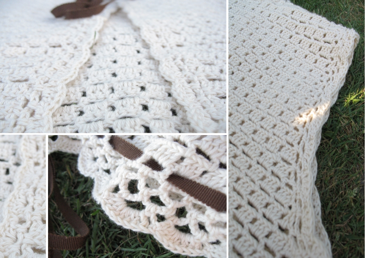 Detail gilet crochet