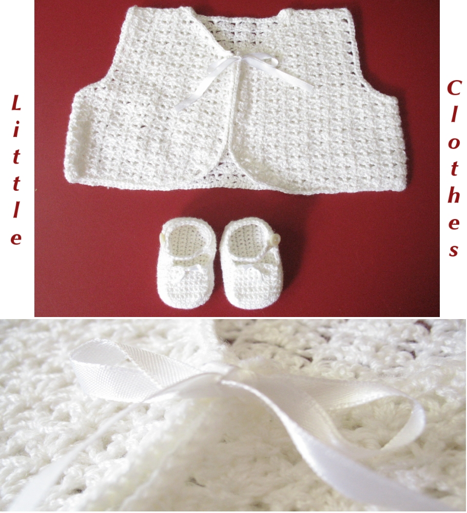 Boléro et chaussons au crochet